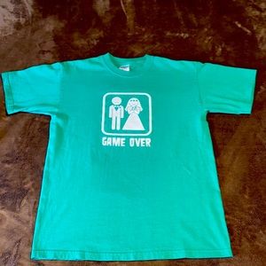 Novelty Bachelor Bachelorette Party Game Over T Shirt